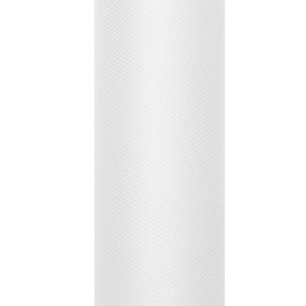 Weiße Tüllrolle 15cm 9m