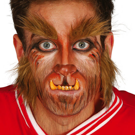 Wolfman Augenbrauen und Koteletten