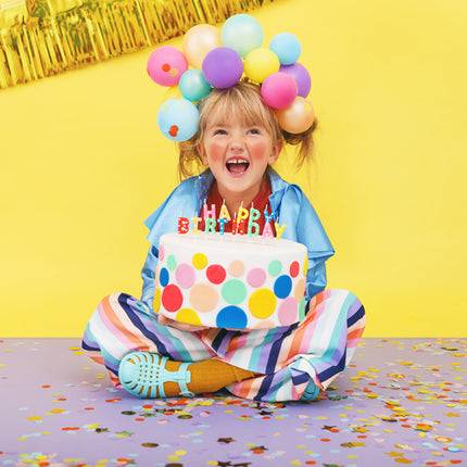 Kerzen Happy Birthday Bunt 2,5cm 13Stk.
