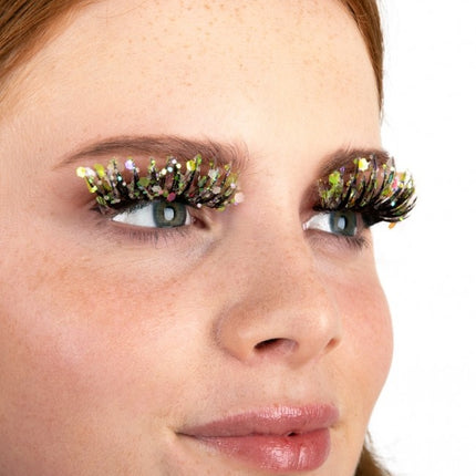 PXP Fake Lashes Glitter Glow In The Dark Lime Calypso