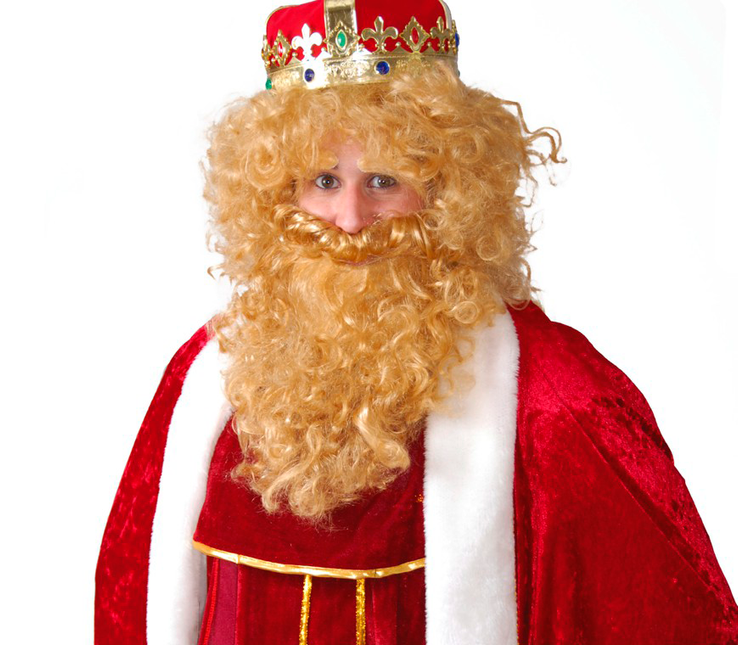 König Perücke Bart