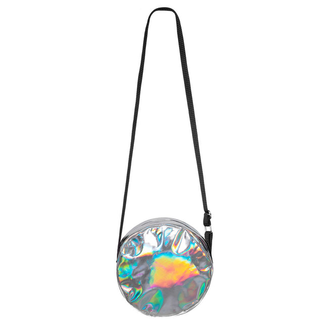 Umhängetasche Holographic Silber 20cm