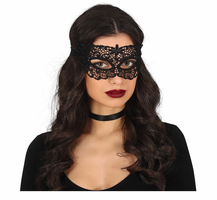 Schwarze Augenmaske Motiv