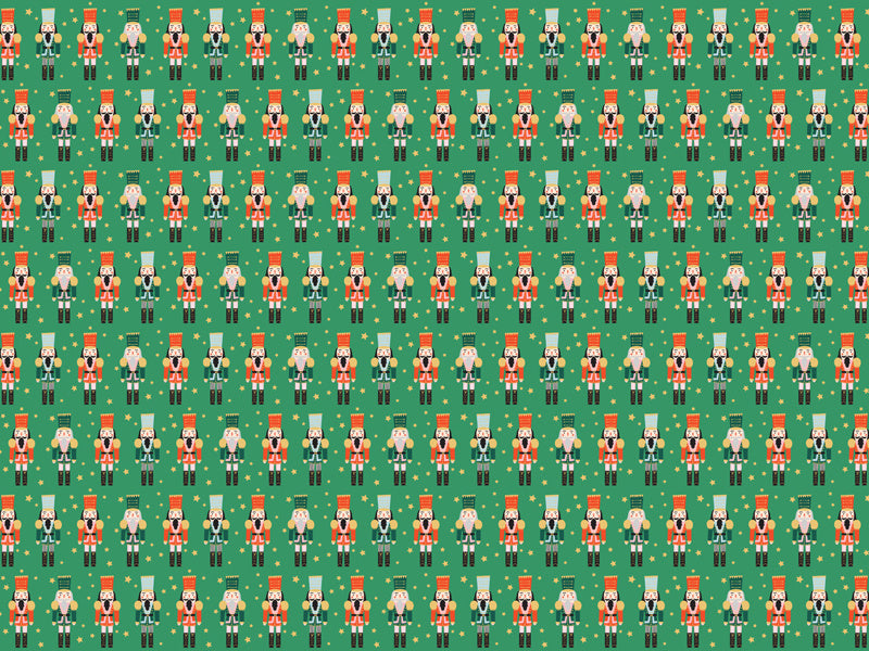 Weihnachtsgeschenk Papier Nussknacker 2m