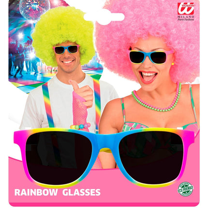 Gelb Blau Rosa Brille