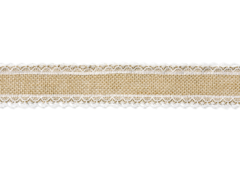 Burlap Ribbon Lace 5cm 5m
