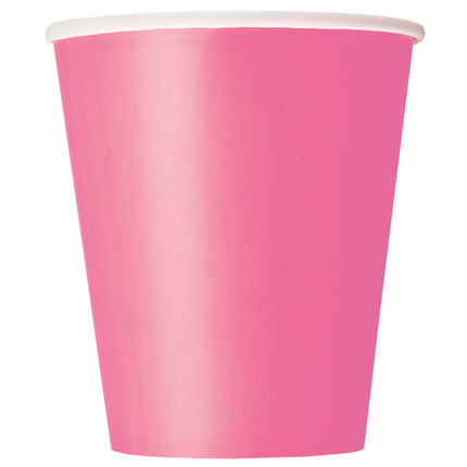 Rosa Becher 266ml 8Stück