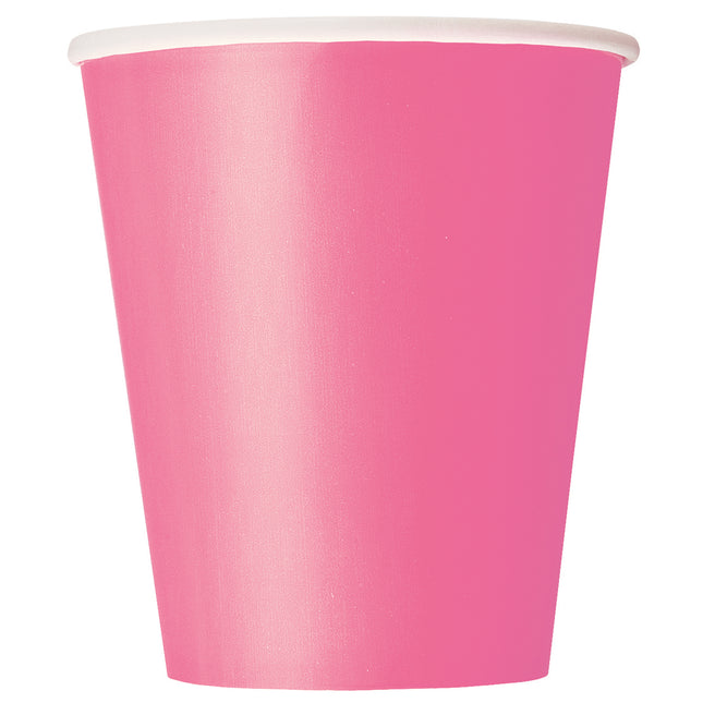 Rosa Becher 266ml 8Stück