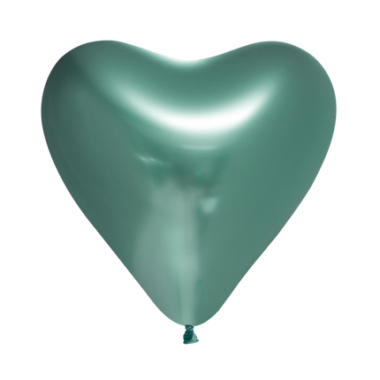 Herz Ballons Grün 30cm 6Stk