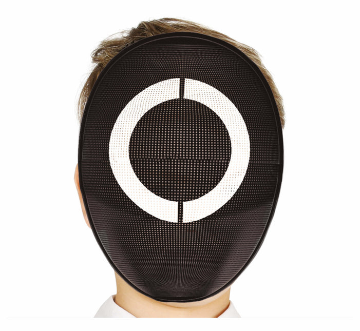 Schwarze Maske Weißer Circkel