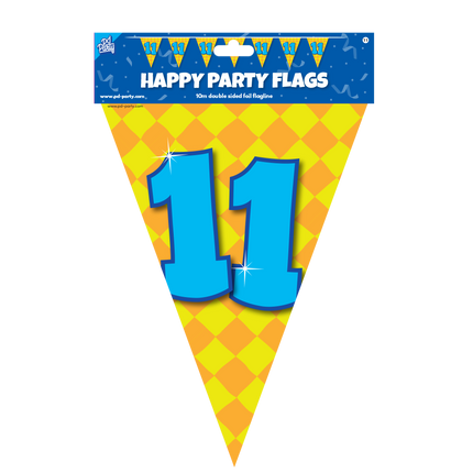 Flagline 11 Jahre Farbig 10m