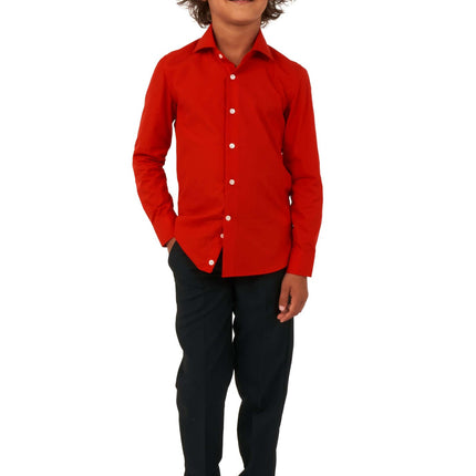 Rotes Hemd Junge <tc>OppoSuits</tc>