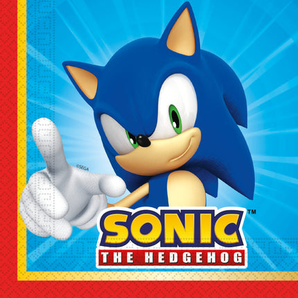 Sonic Servietten 33cm 20Stück