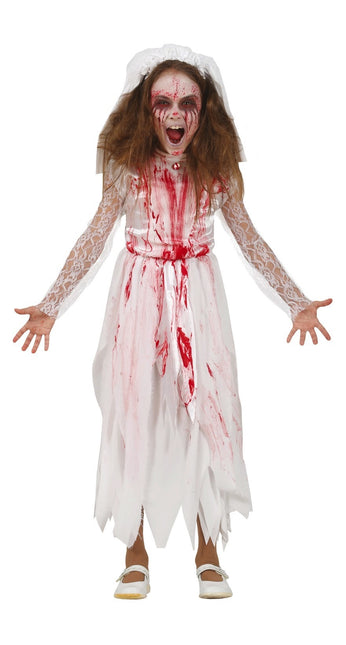 Halloween Kostüm Kind Blutige Frau