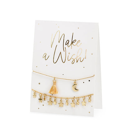 Grußkarte Make A Wish Armbänder 14,8 cm