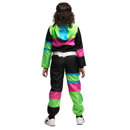 Neon 80S Skianzug Kind