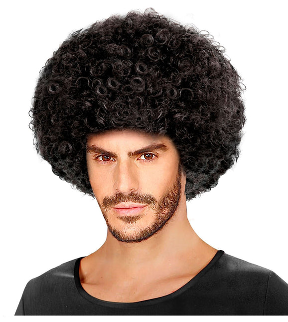 Schwarze Afro Unisex Perücke