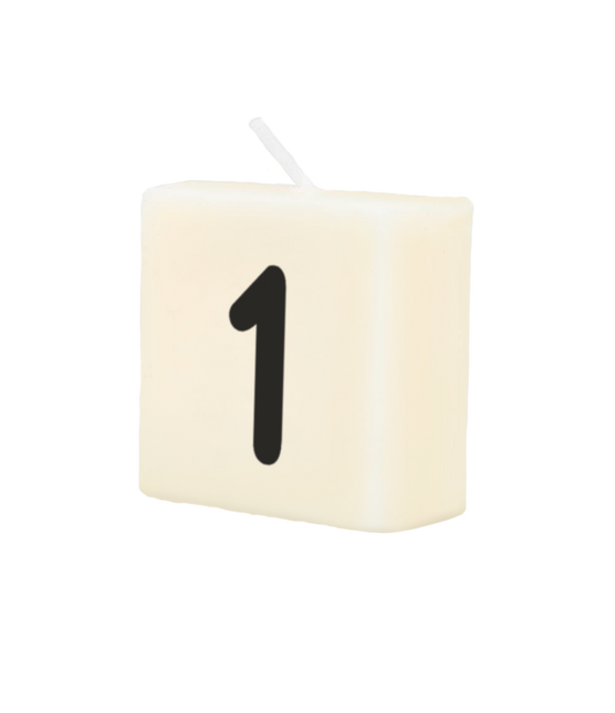 Buchstabe Kerze 1 4cm