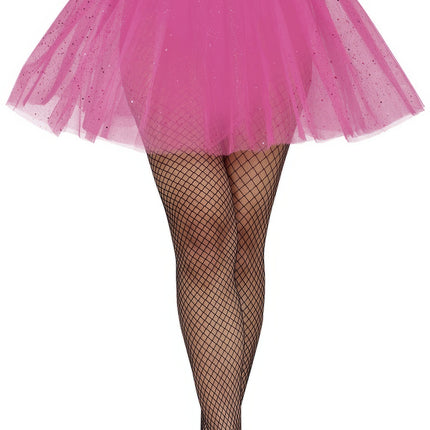 Rosa Tutu Damen Glitzer 40cm
