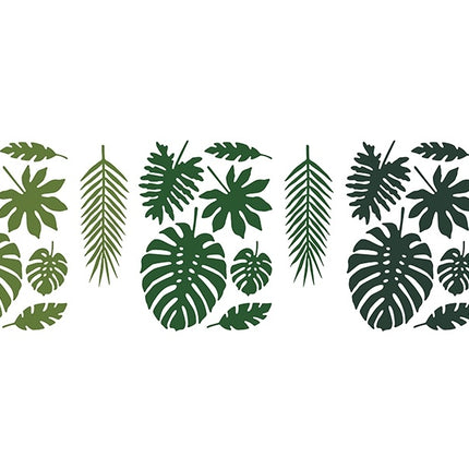 Hawaii Dekorationsset Palmblatt 21 Stück