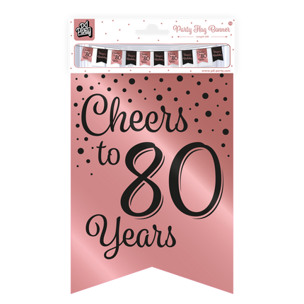 Banner 80 Jahre Rosa Schwarz 6m