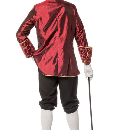 Marquis Kostüm Luxus Rot