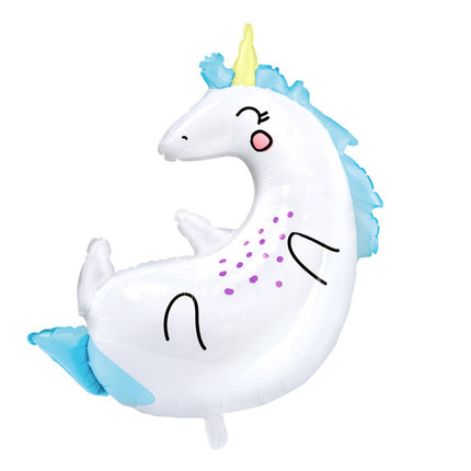 Helium Ballon Einhorn Leer 75cm
