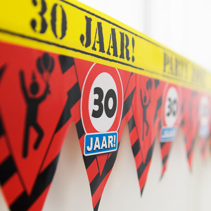 Absperrband 30 Jahre 12m
