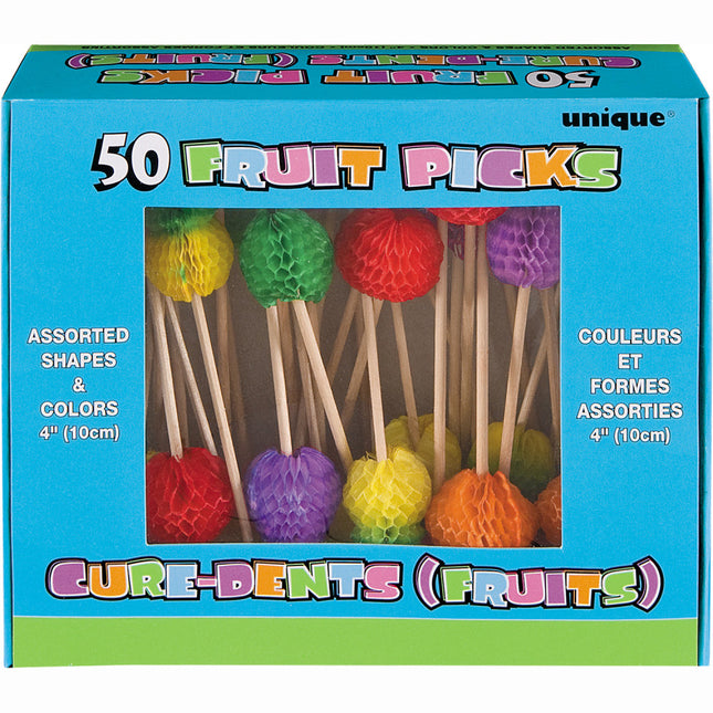 Cocktailspieße Obst 10,2cm 50Stk