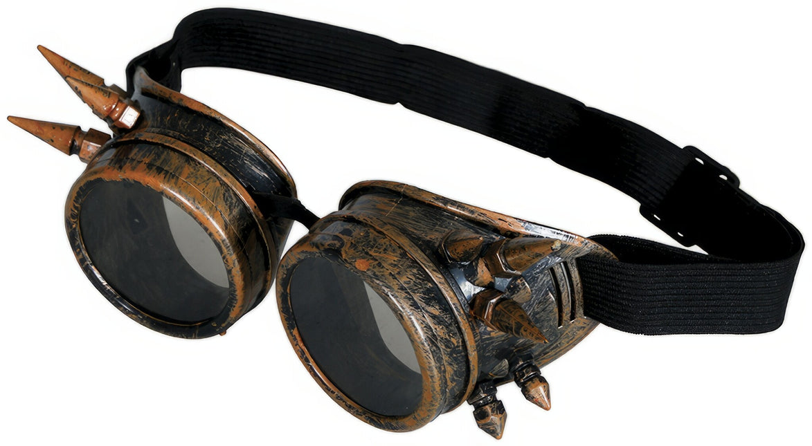 Steampunk Brille Braun