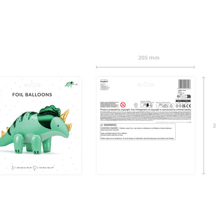 Dino Helium Ballon Leer 93cm