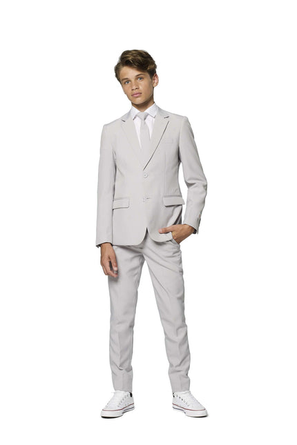Grauer Anzug Junge Teenager <tc>OppoSuits</tc>