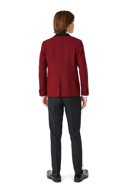 Bordeauxroter Smoking Junge Teen <tc>OppoSuits</tc>