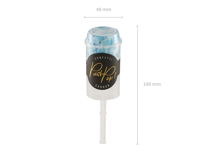 Konfettikanone Hellblau 18cm