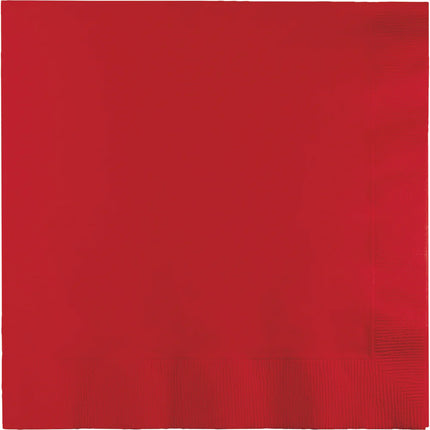 Rote Servietten 3-lagig 41cm 25Stk