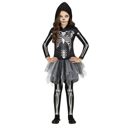Skelett Halloween Kostüm Mädchen Hoodie