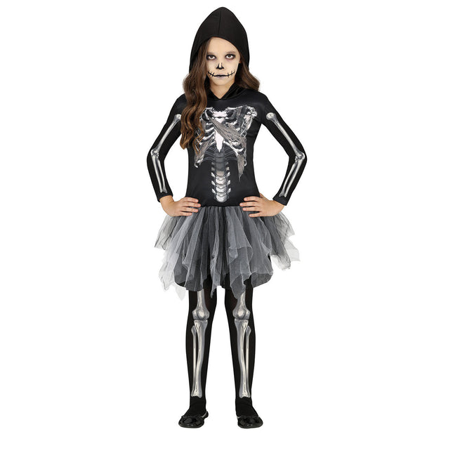 Skelett Halloween Kostüm Mädchen Hoodie