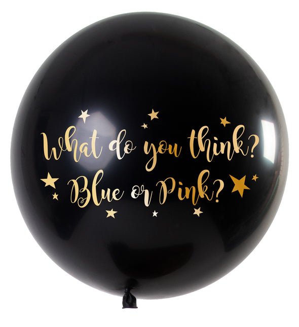 Gender Reveal Ballon Mädchen Metallic 90cm