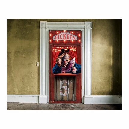 Halloween Türposter Horror Clown 120cm x 79cm