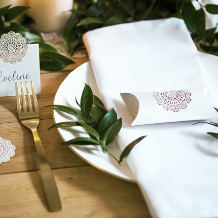 Geschenkboxen Rosette 9,5cm 10Stk.
