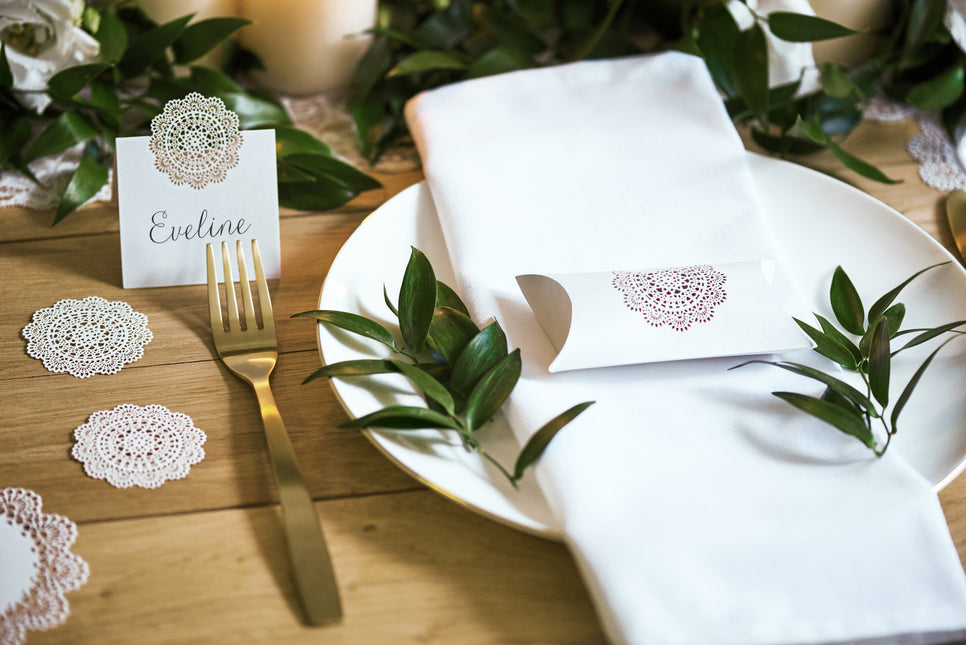 Geschenkboxen Rosette 9,5cm 10Stk.