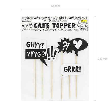 Tortenaufleger Monster 20,5cm 6Stk.