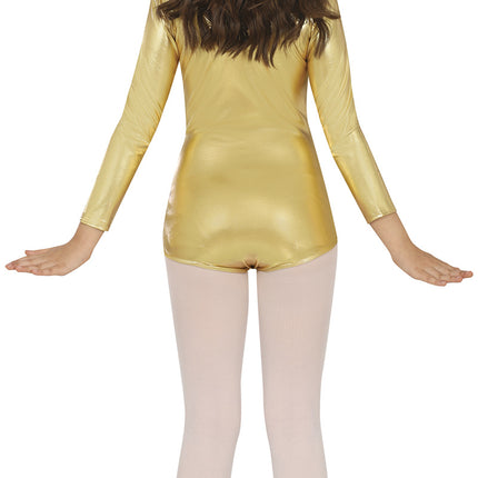 Trikot für Mädchen in Gold Metallic