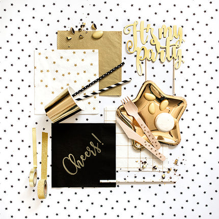 Washi Tape Gold Weiß 10m 4Stk