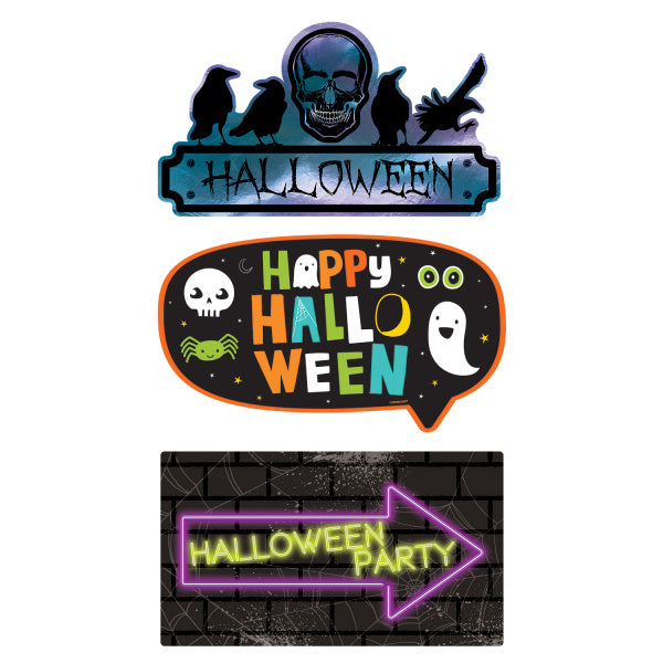 Halloween Wanddekoration 3tlg.