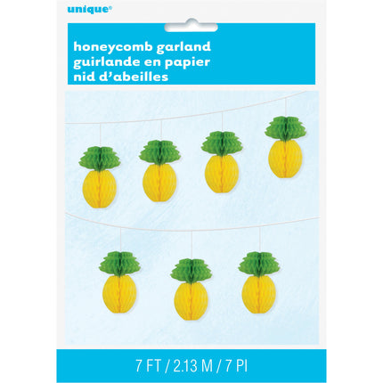 Honigwabengirlande Ananas 2,1m
