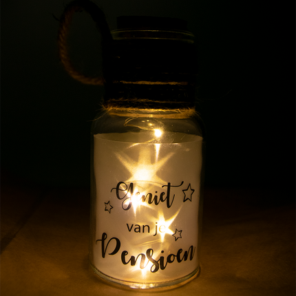 Atmosphärische Lampe Pension 14cm