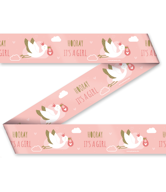 Absperrband Hooray It's A Girl 1.2m