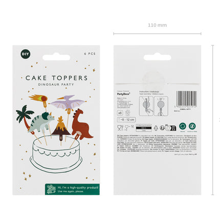 Dino Cocktail Sticks 6 Stück