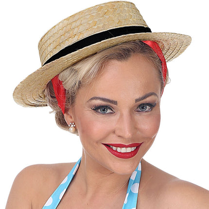 Hut mit schwarzem Band